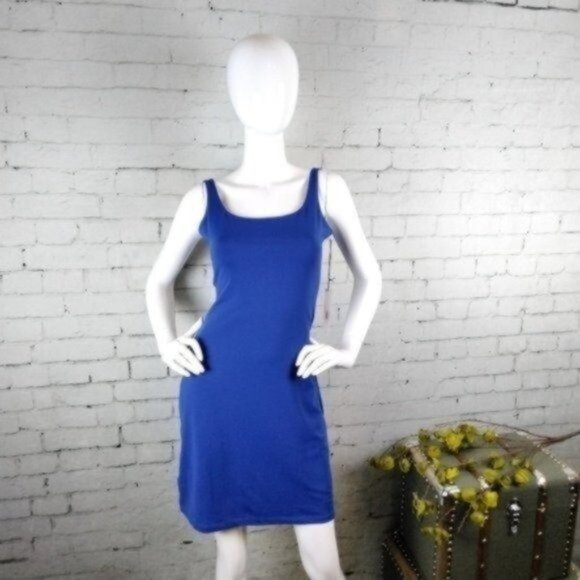 Susana Monaco Dresses & Skirts - Susana Monaco Scoop Neck Tank Mini Dress Blue Size Medium